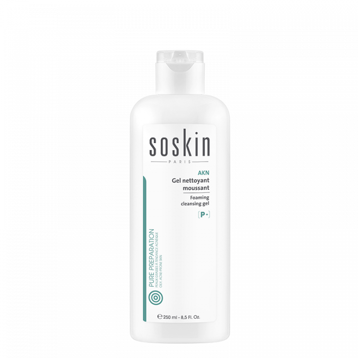 Čistící gel pro pleť s akné - SOSKIN-PARIS Foaming Cleansing Gel 250 ml