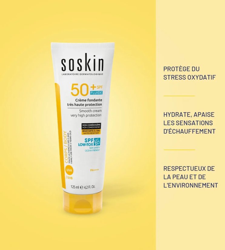 Opalovací krém - SOSKIN Smooth cream SPF 50  125 ml