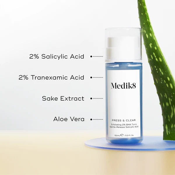 Tonikum s kyselinou salicylovou MEDIK8 Press & Clear 150 ml