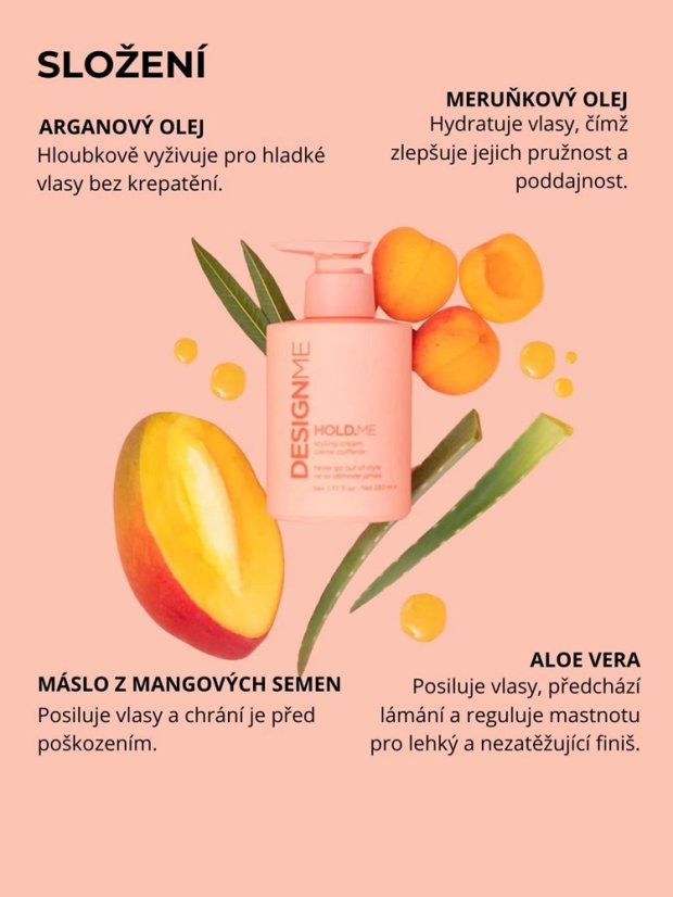 Vyhlazující krém - DESIGNME Hold.Me Styling Cream 230 ml