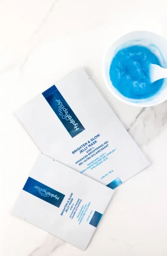 Rozjasňující masky - HYDROPEPTIDE Brighten & Glow Jelly Mask 4 ks