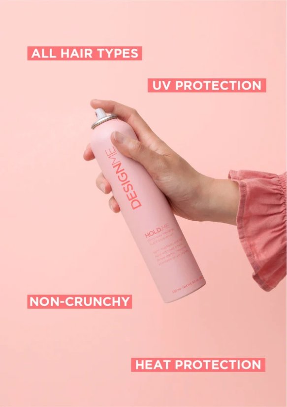 Lak na vlasy s nastavitelnou fixací - DESIGN.ME Hold.ME Hairspray 69 ml