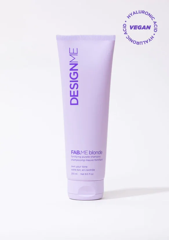 Šampon pro blond a šedé vlasy - DESIGN.ME Fab.Me Blonde Purple Shampoo 250 ml