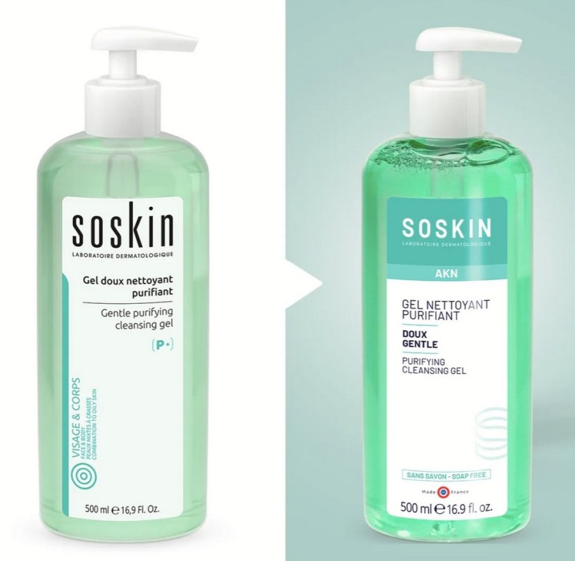 SOSKIN Purifying Cleansing Gel 500 ml