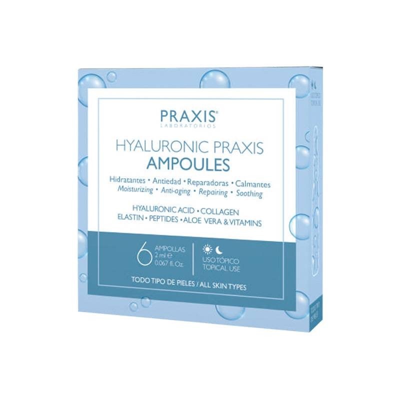 Sérum pro hydrataci pleti - PRAXIS Hyaluronic Ampoules 6 x 2 ml