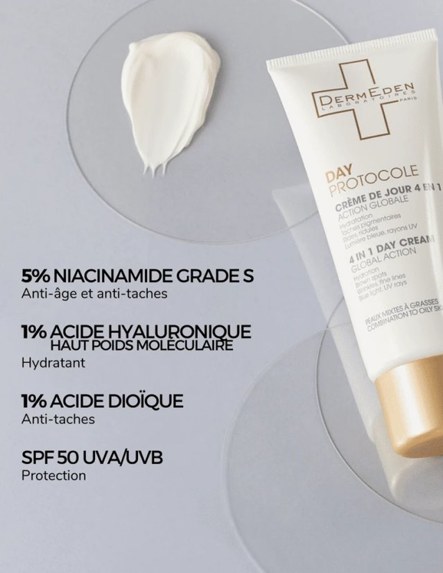 Krém pro mastnou pleť | DERMEDEN 4 in 1 Oily SPF 50  50 ml