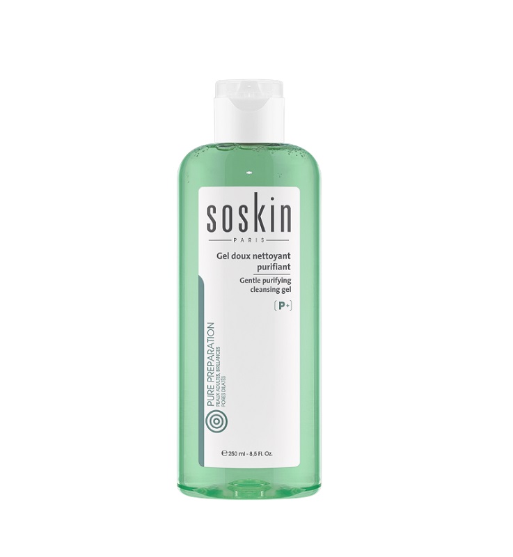 SOSKIN Gentle Purifying Gel - čistící gel pro mastnou pleť 250 ml