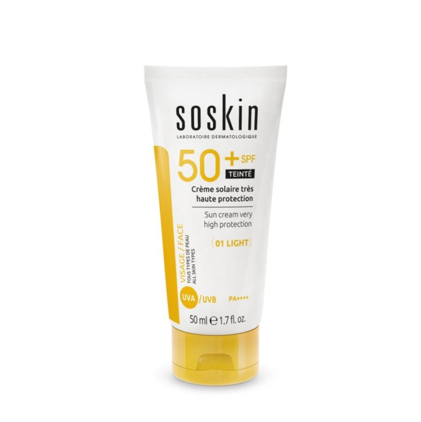 Soskin Sun Cream SPF 50+ Tinted 01 Light 50 ml