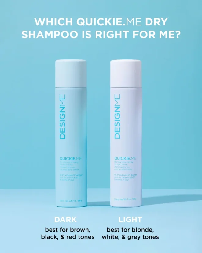 Suchý šampon pro tmavé vlasy Quickie.Me 96 ml | DESIGNME