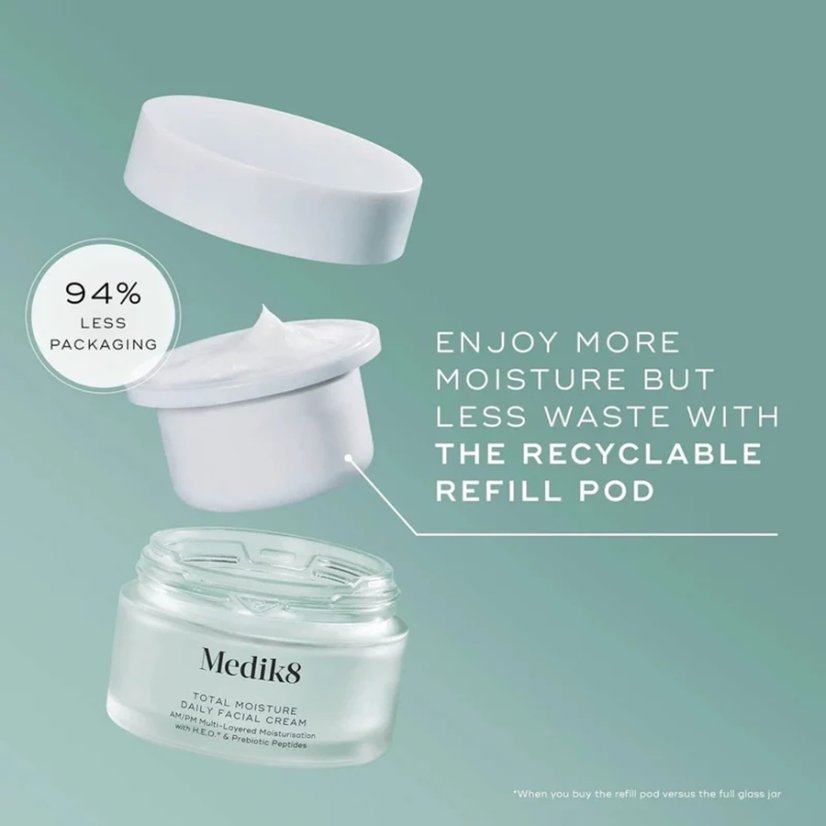Hydratační krém - MEDIK8 Total Moisture Daily Refill (náhradní náplň) 50 ml