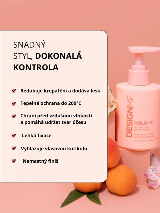 Vyhlazující krém - DESIGNME Hold.Me Styling Cream 230 ml