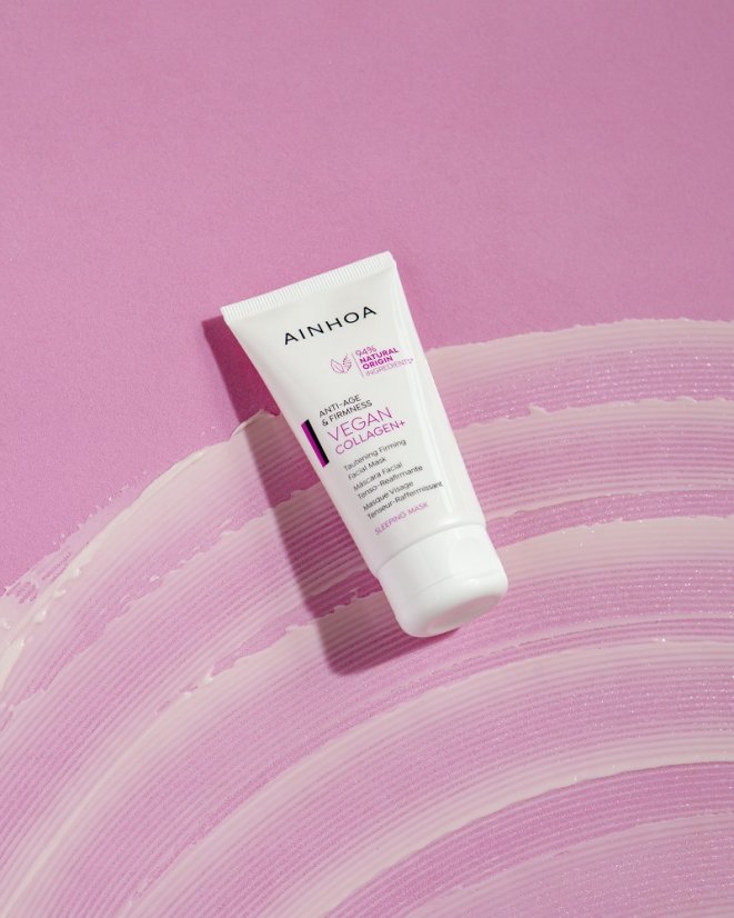 Noční zpevňující maska - AINHOA Vegan Collagen+ Facial Mask 50 ml