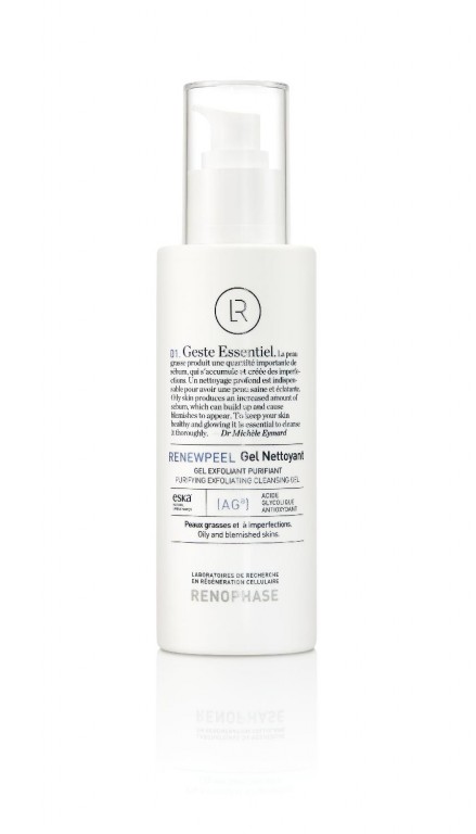 RENOPHASE Renewpeel Gel Nettoyant - čistící a exfoliační gel pro mastnou pleť