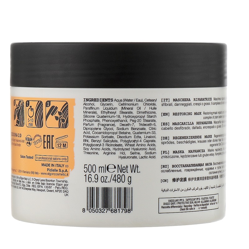Maska na poškozené vlasy - ELGON Refibra Restoring Mask 500 ml