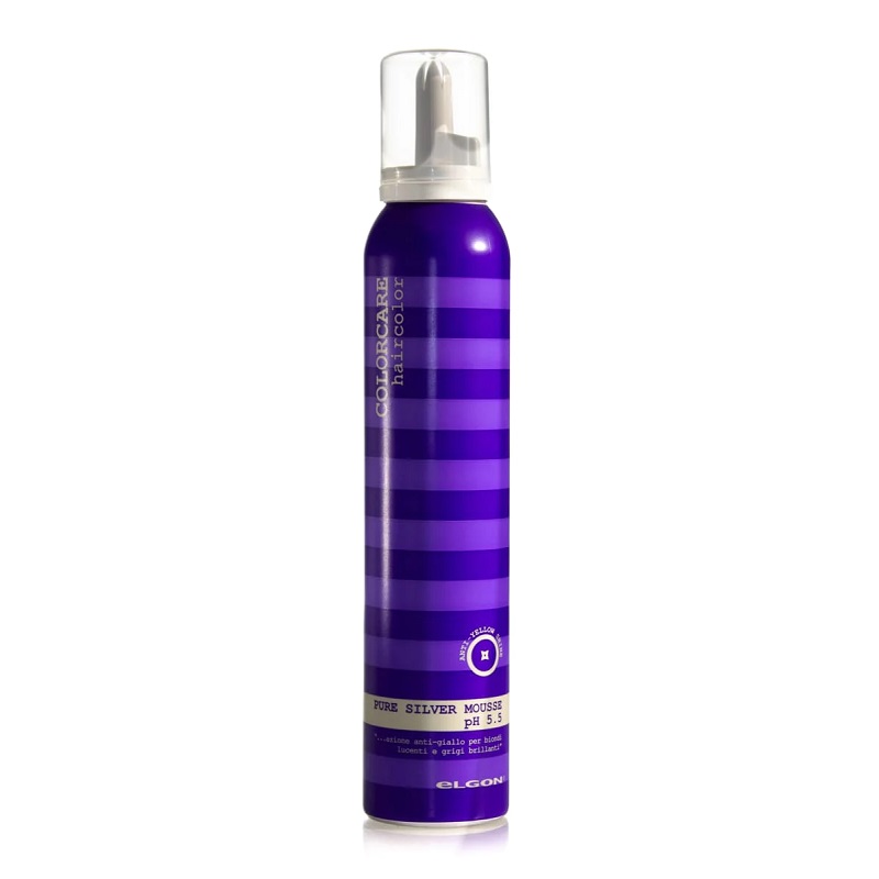 Bezoplachová pěna pro blond vlasy ELGON Pure Silver Mousse 200 ml