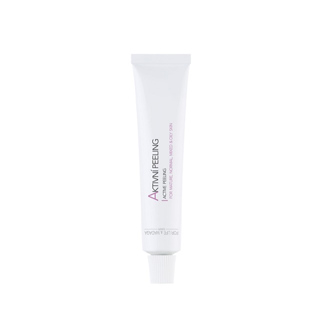 Peeling pro smíšenou a mastnou pleť  - For Life & Madaga Aktivní peeling 18 ml