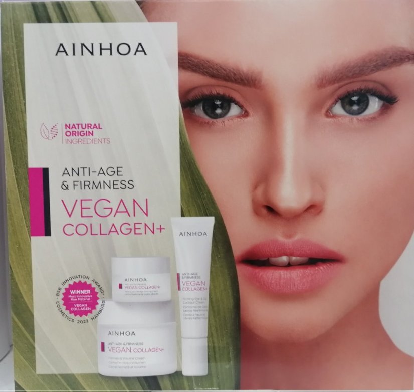 Krém pro pevnost a objem pleti - AINHOA Vegan Collagen+ Cream 200 ml