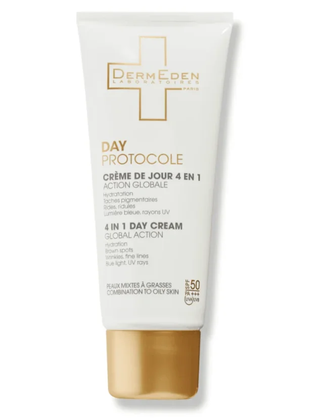 Krém pro mastnou pleť - DERMEDEN 4 in 1 Oily SPF 50  50 ml
