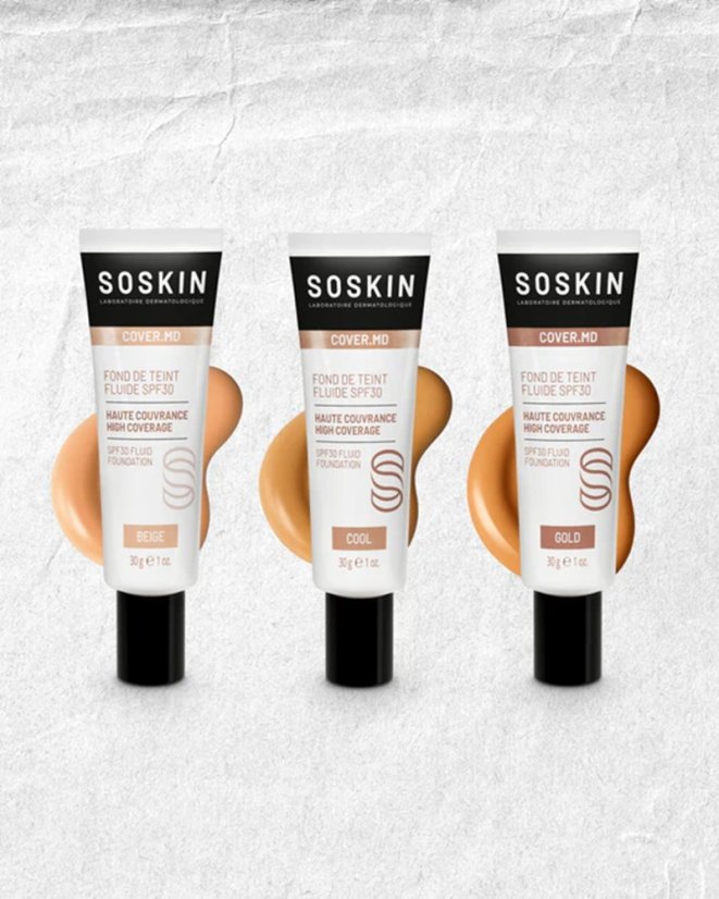 Minerální make-up Fluid SPF30 Gold 30g | SOSKIN