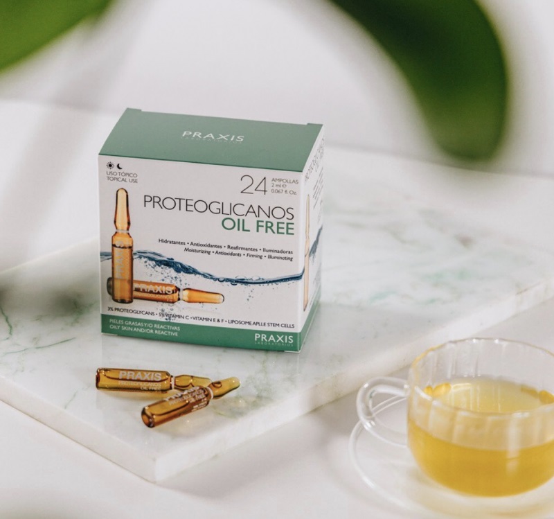 Ampule bez oleje pro hydrataci - PRAXIS Oil Free 24 x 2 ml