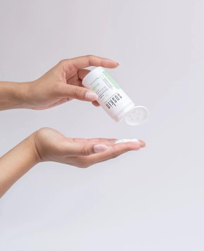 Pleťový peeling - SOSKIN-PARIS Micro-exfoliating powder 30 g