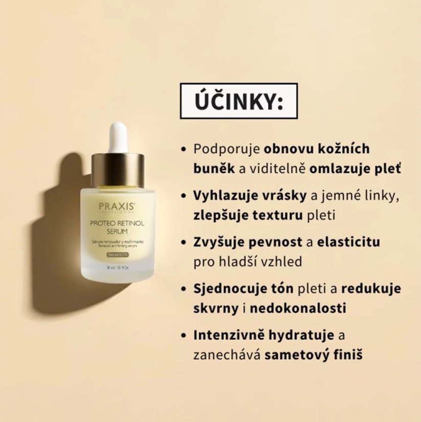 Zpevňující sérum - PRAXIS Proteo Retinol Serum 30 ml